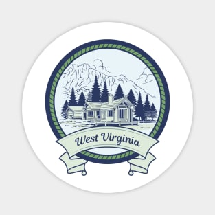 West Virginia Mountains Magnet